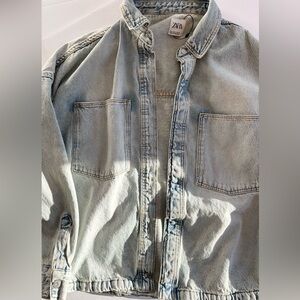 Zara Light Blue Denim Jacket